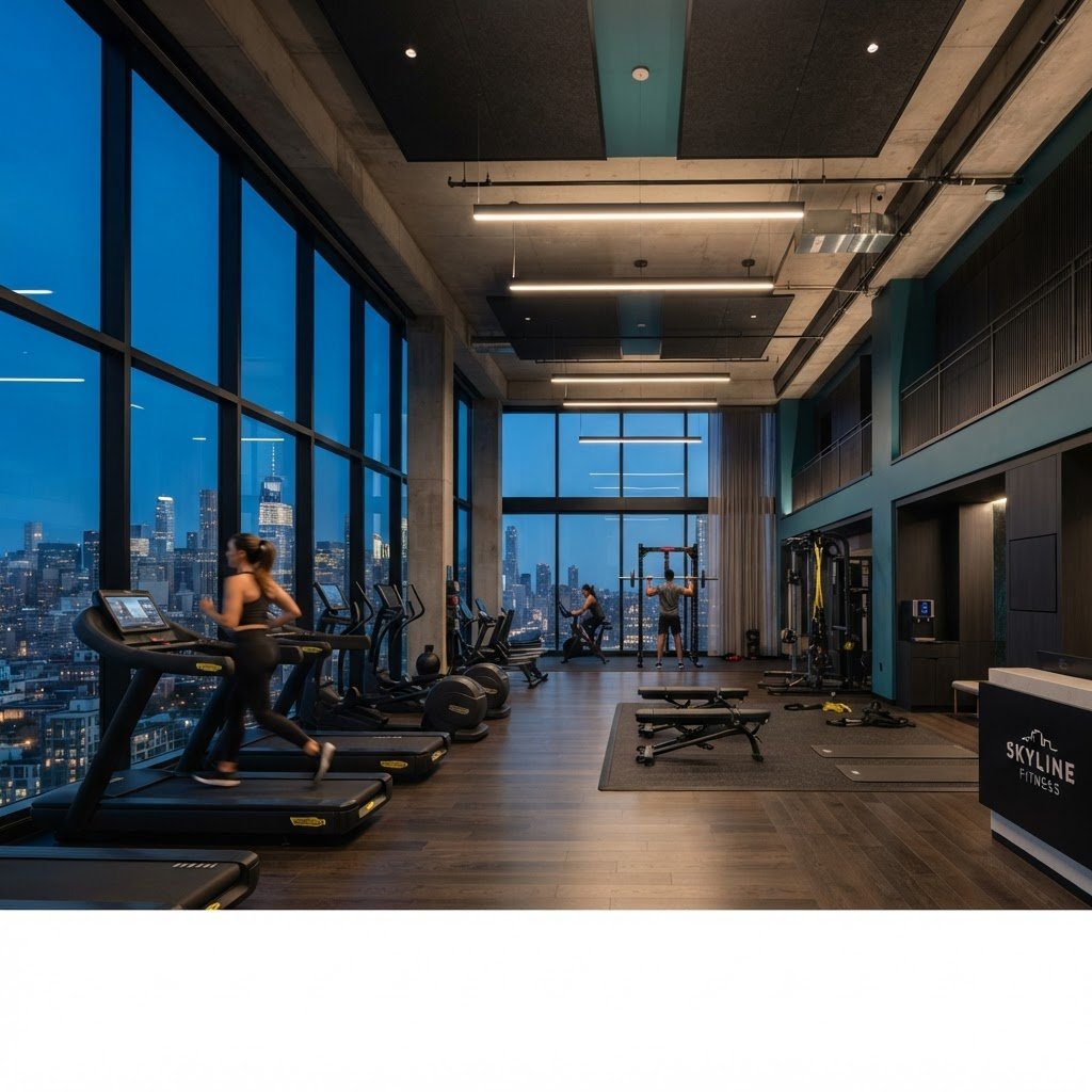 Modern fitness center